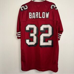 Vintage 2002 Reebok San Francisco 49ers Kevan Barlow Jersey Mens XL Distressed